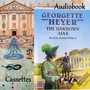 AUDIOBOOK - GEORGETTE HEYER - "THE UNKNOWN AJAX" UNABRIDGED REGENCY on CASSETTES
